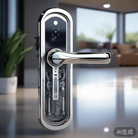 智能锁把手框架图纸解析与设计要点