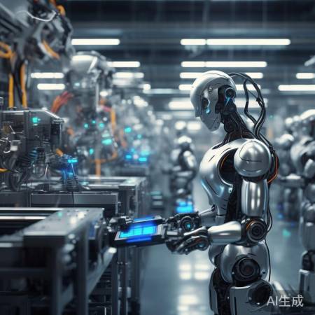 智能机器人，自主焊接组装。