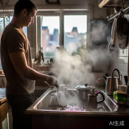 热水冲垢，清理轻松！