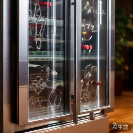 红酒柜防尘妙招：门缝防尘，关门