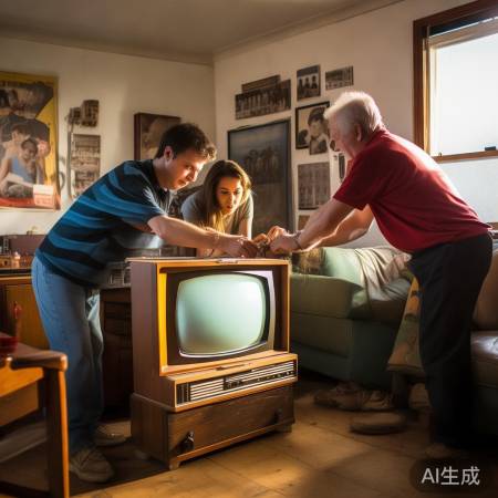 复古风电视机变收音机，DIY乐