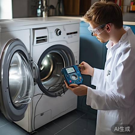 检查洗衣机电机电阻，确定是否烧