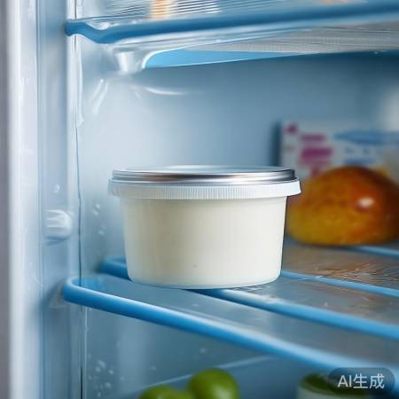 密封酸奶冰箱12周，开封几天。