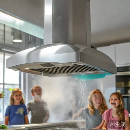 抽油烟机自清洁，省心省力！