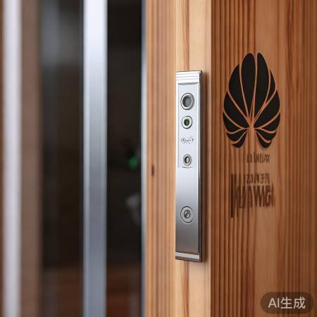 华为指纹锁，门厚适中即可装。