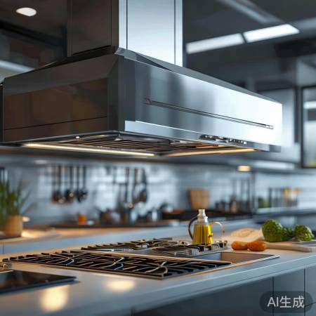 智能油烟机，自动清洗，方便省力