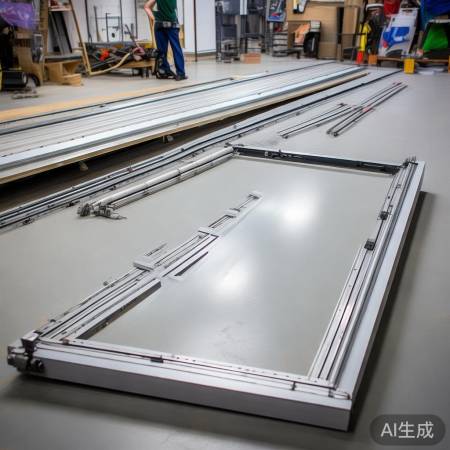 推拉门基础：配件齐全，双轨安装