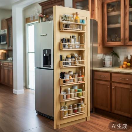 冰箱外侧门置物架:巧用空间,提升生活品质 冰箱外侧门置物架:巧用空间,提升生活品质