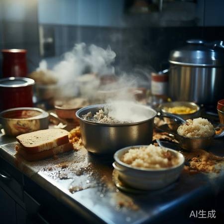 高温加速食物变质，健康隐患。