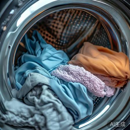检查衣物分布，确保脱水均匀。