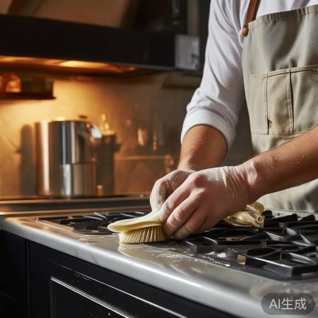 清洗油烟机面板，擦净晾干。