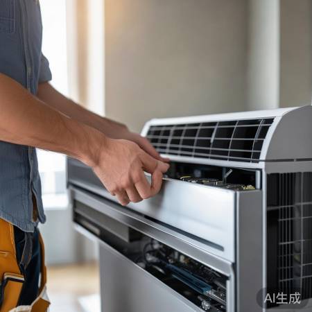 空调异响，检查内部松动或异物