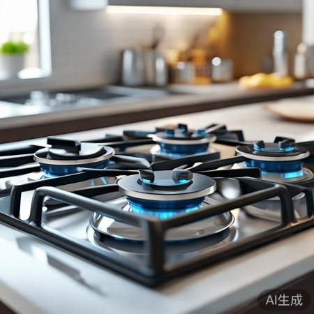 燃气灶头人性化设计，防滑易清洁
