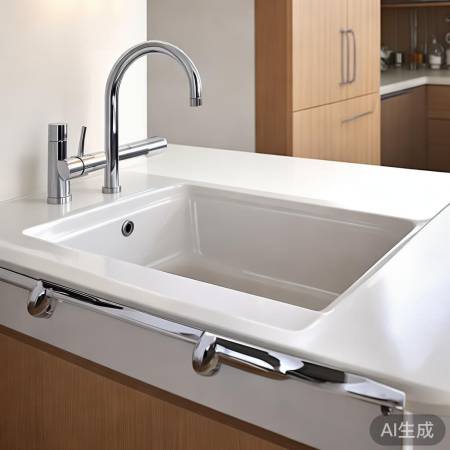 “家庭身高习惯，选适高洗手台”