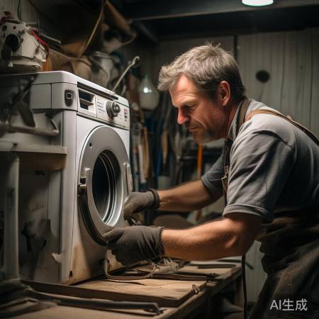 安装旧洗衣机皮带，先断电，取洗