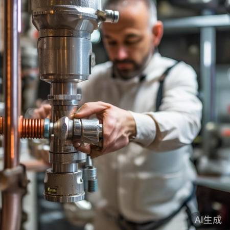 水管连接热水器，慢慢拧紧螺丝