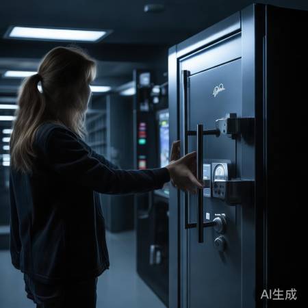 保险柜自动上锁，双转把开。