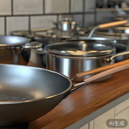 炒锅把手舒适安全，材质多选，注