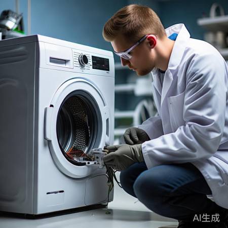 洗衣机拆卸前，断电停机记心间。