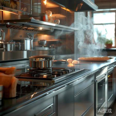 环保集成灶，减少油烟污染。