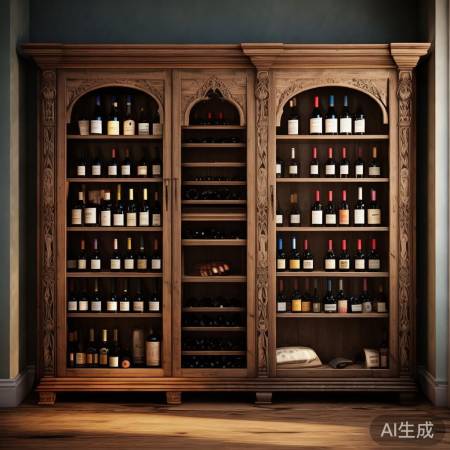 复古酒柜添个性，家居风格任你选