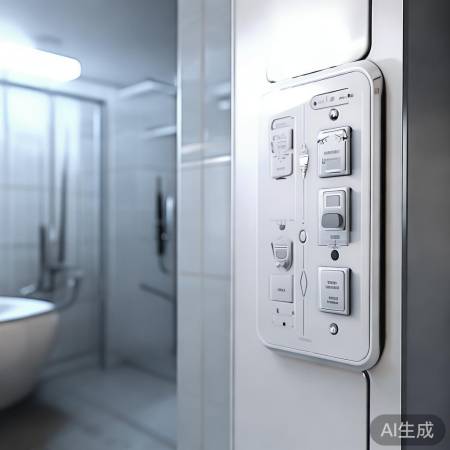 “热水器控制面板，操作简便，防