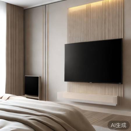 电视安装选壁挂或立式，简洁或空
