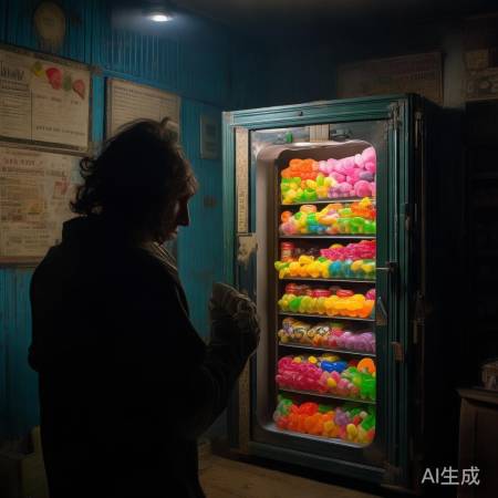 果冻藏保险，小偷惊慌失措。