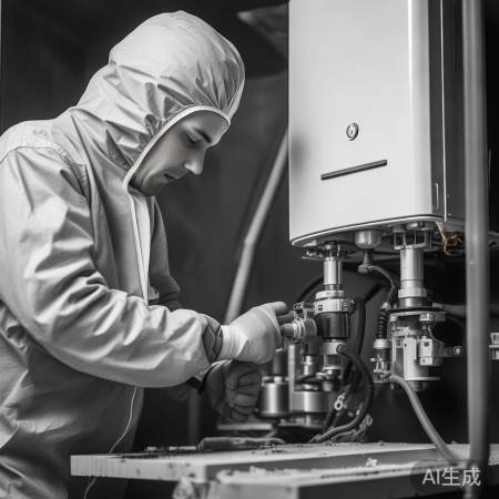 “连接管道，确保密封防泄漏。”