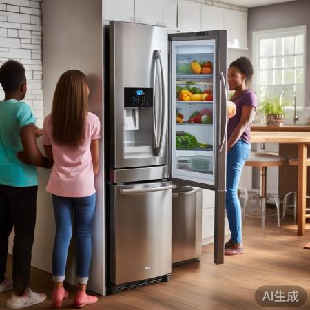 冰箱选型，容量适中。