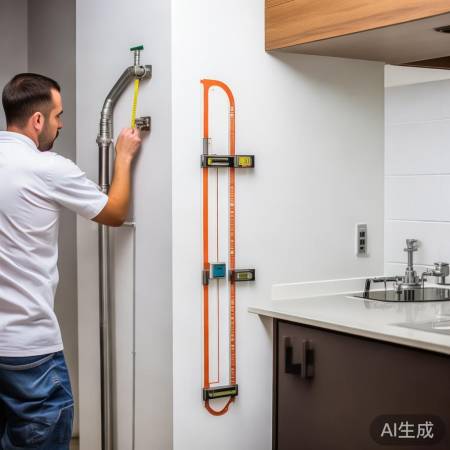 烟管预埋，墙角高，远离热水器。