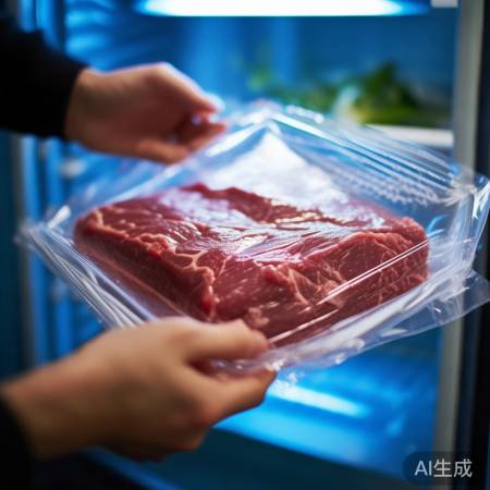 “冰箱冷藏，保持牛肉包装，防异
