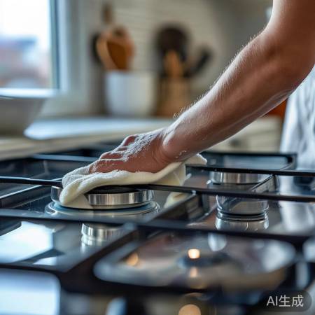 “炉头清洗：冷却后软布擦拭，勿