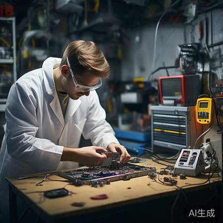 “电器维修前，确保断电安全！”