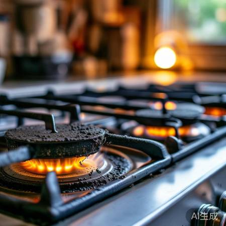 燃气灶积碳致火焰发绿