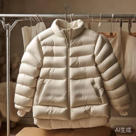 羽绒服晾晒小技巧：垫软垫，放重