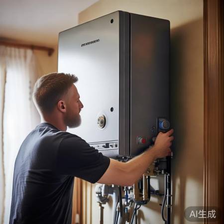 壁挂炉安装：通风高处，管道调试