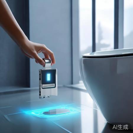 开启电源，智能马桶启动