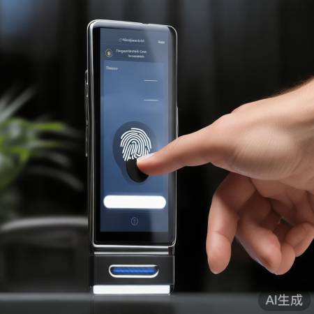 “指纹解锁，简单三步走！”