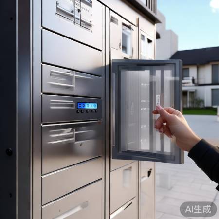 智能快递柜，安全便捷，密码锁保