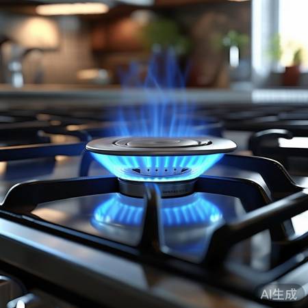 老板燃气灶，燃气头独特发热。