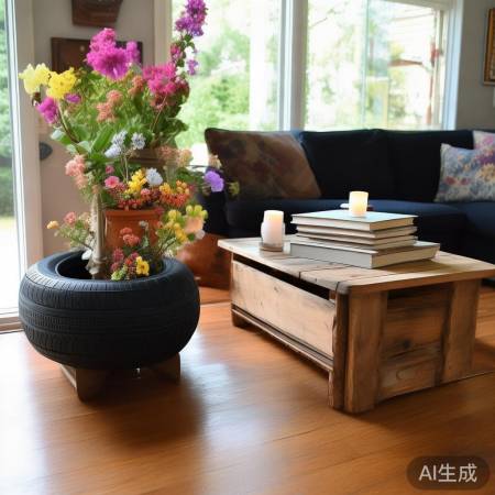 手工洗衣机花盆制作教程：DIY家居美化新选择