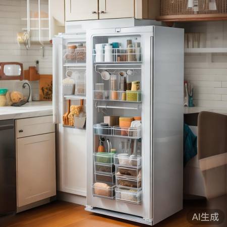 冰箱后面裸露巧装饰，打造家居美观新亮点