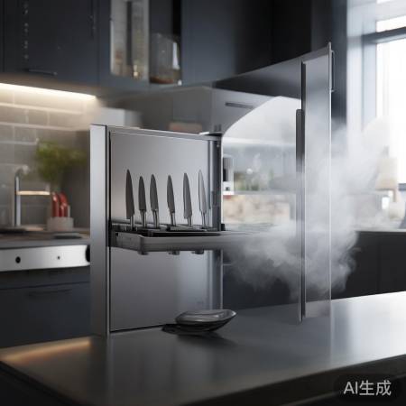 厨房消毒利器：消毒柜专用刀架，让健康烹饪更放心