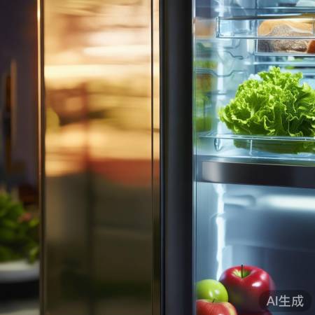 美菱白色冰箱法式设计：时尚与实用的完美结合