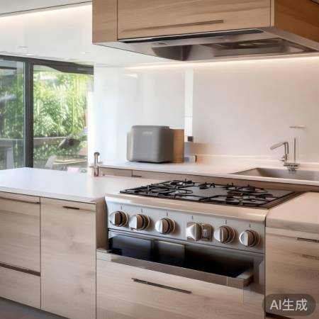 “厨房忌大红,影响火气运势”