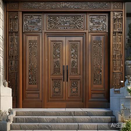 新中式防盗门门道多