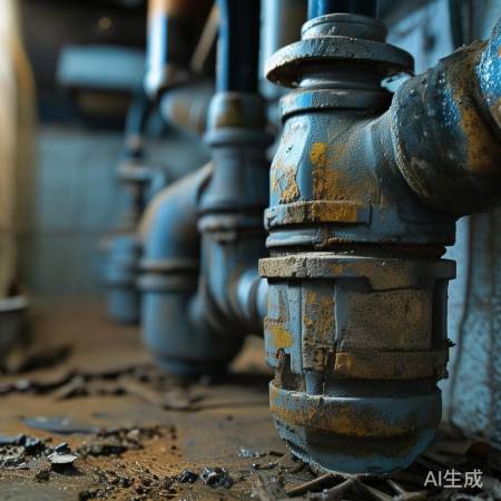 检查热水器管道,防松动磨损