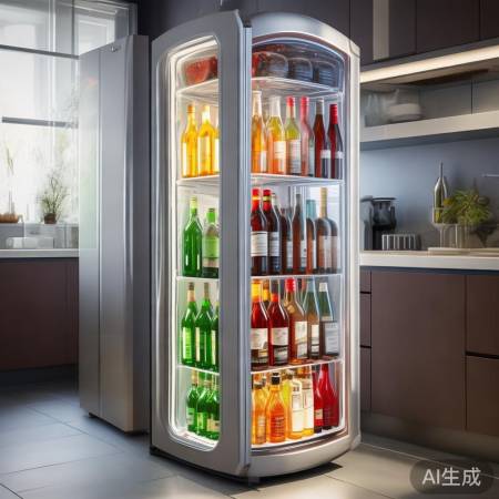 透明冰箱，美酒尽收眼底