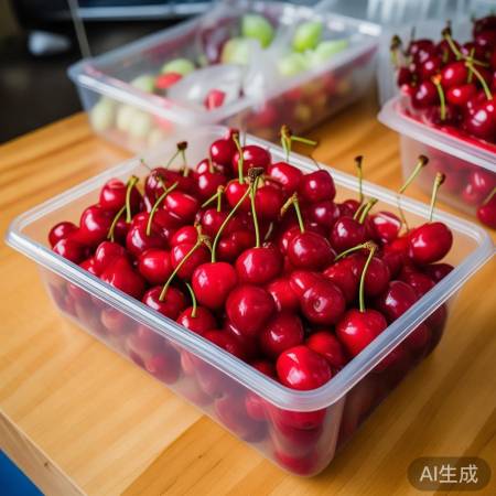 樱桃保鲜，单放密封。